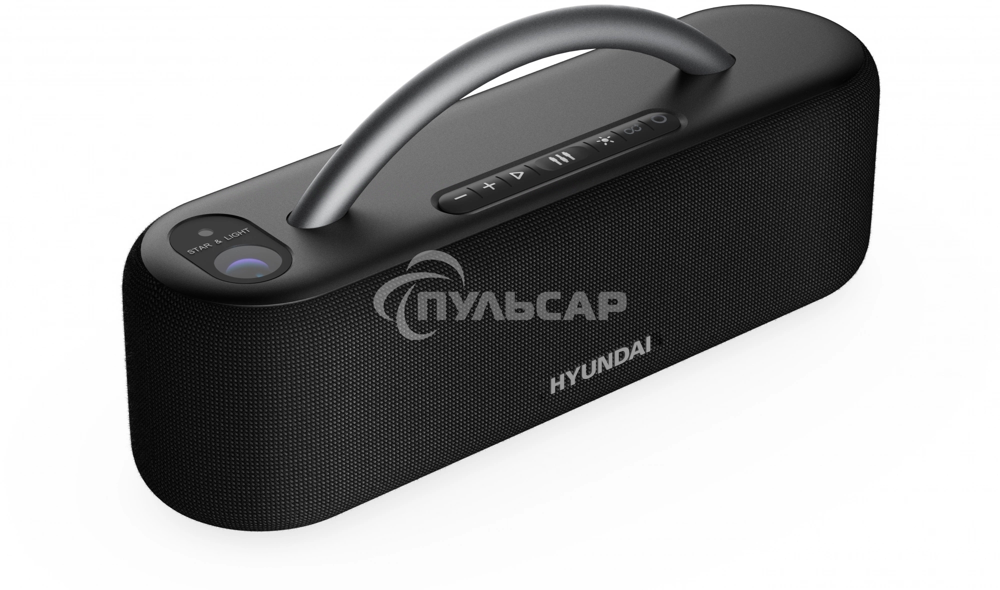 Колонка портатитвная Hyundai H-PS1028 черный 60W 2.0 BT 10м 4400mAh