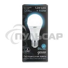Лампа светодиодная Gauss LD102502212LED A60 globe 12W E27 4100K