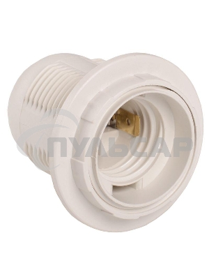 Патрон электрич. E27 Ппл27-04-К12 с кольцом пластик. бел. (инд. упак.) ИЭК EPP11-04-02-K01