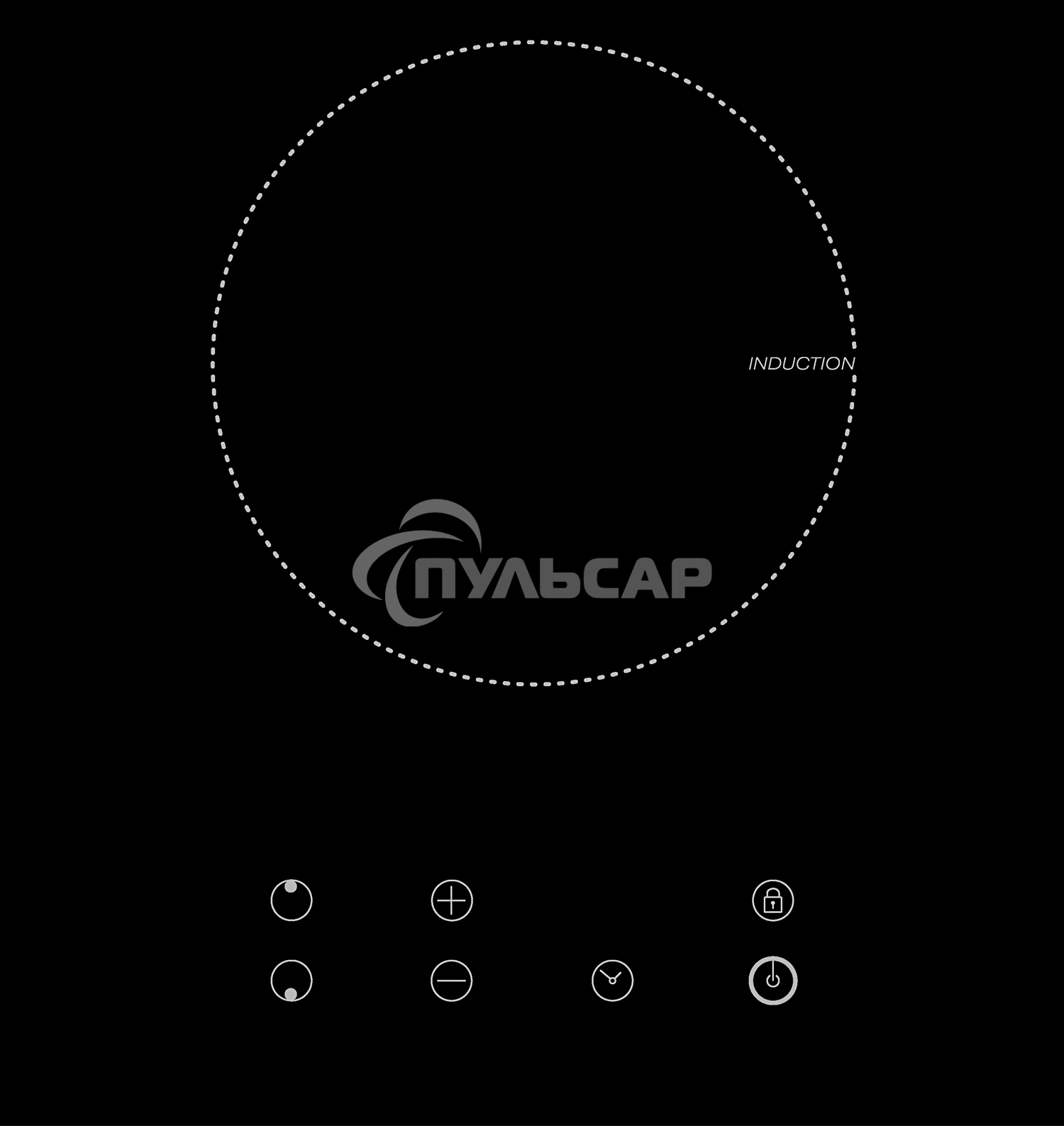 Индукционная варочная панель LEX EVI 320 BL3500Вт 2конф. 58х268х500мм 30см черный