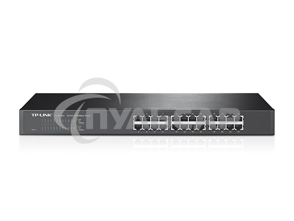 Сетевой коммутатор TP-Link SMB TL-SF1024 Коммутатор 24-port 10/100M Switch, 1U 19-inch rack-mountable steel case