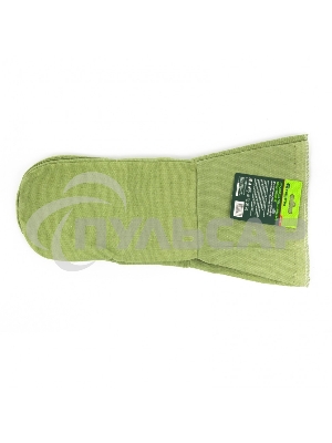 Рукавицы специальные с притачными крагами двунитка (краги сварщика), огнеупорные, Россия Сибртех