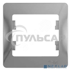 Рамка 1-м Glossa алюм. SchE GSL000301