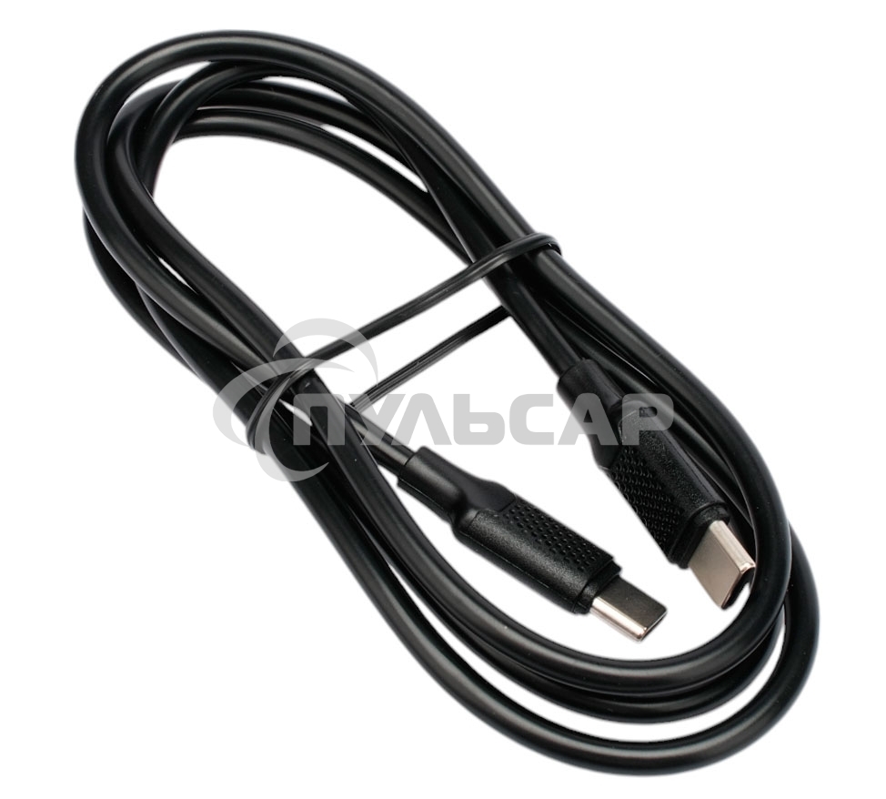 Кабель USB2.0 Cablexpert СС-USB2.0-240W-1M Type-C/Type-C, 5А, 240Вт, PD3.1/QC4.0, медь, 1м, черный, пакет
