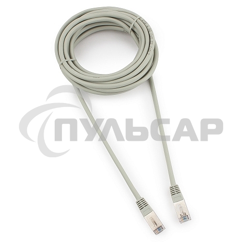 Патч-корд FTP Cablexpert кат.5e, 5м, литой, многожильный (серый)