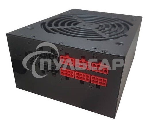 Блок питания CWT PUO1050V-G, 1050Вт, 80 PLUS Gold, 140мм, модульный, черный