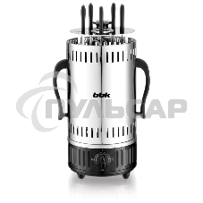 Электрошашлычница BBK BBQ601T нержавеющая сталь/черный