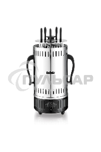 Электрошашлычница BBK BBQ601T нержавеющая сталь/черный