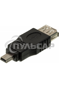 Переходник USB2.0 Ningbo mini USB (m)/USB A (f)
