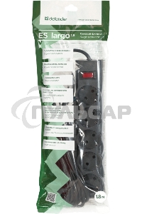 Сетевой фильтр Defender 1.8M ES LARGO 5OUTL.