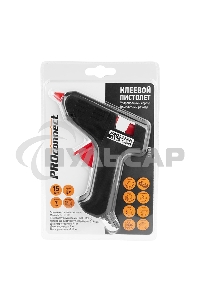 Пистолет клеевой PROconnect, 15 Вт, Ø7 мм, блистер