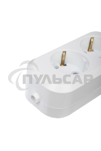 Колодка 2 гнезда с заземлением Rexant