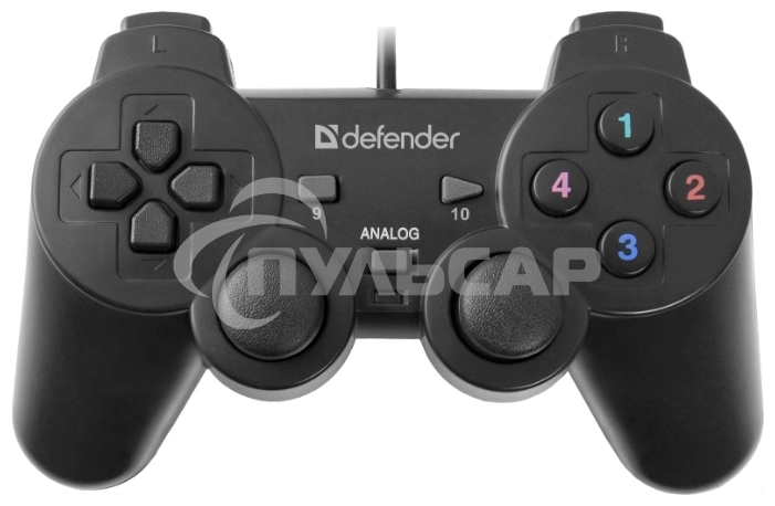 Геймпад Defender Omega USB, Проводной геймпад, 12 кнопок, 2 стика