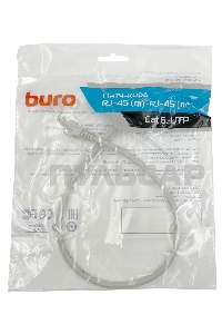 Патч-корд Buro Basic UTP 4 пары cat6 CCA molded 0.5м серый RJ-45 (m)-RJ-45 (m)