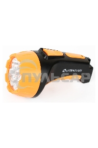 Фонарь LED 3807 (аккум 220В черный/жел. 7 LED; 2 режима SLA пласт. короб) Ultraflash 9216