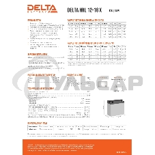 Батарея Delta HRL 12-18 X (17.8 А\ч, 12В) свинцово- кислотный аккумулятор