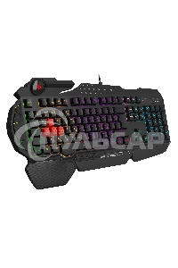 Клавиатура проводная A4Tech Bloody B310N черный USB Multimedia for gamer LED (подставка для запястий) (B310N)