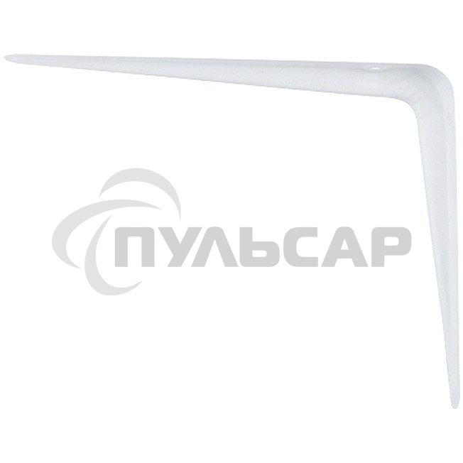 Кронштейн угловой с ребром 250 х 300 мм, белый Сибртех