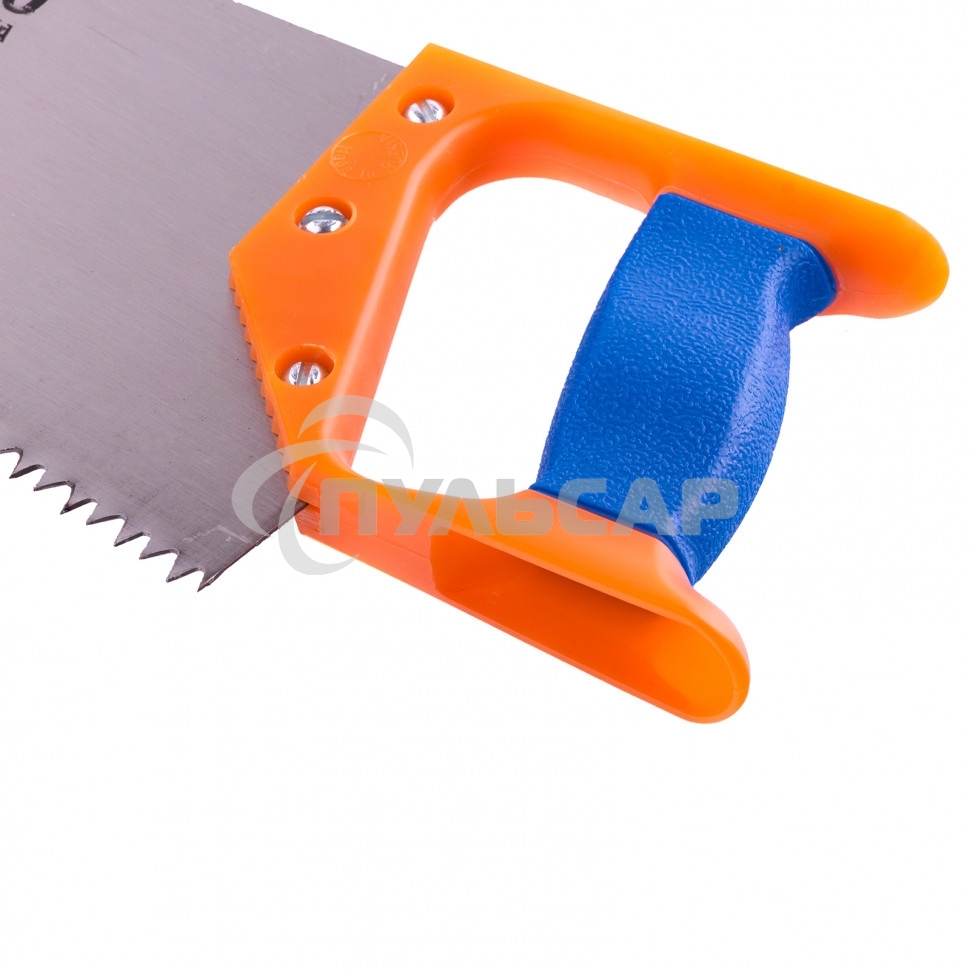 Ножовка по дереву Россия 500 мм, шаг зубьев 6,5 мм, пластиковая рукоятка 23165