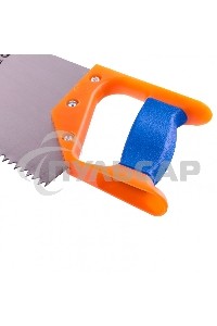 Ножовка по дереву Россия 500 мм, шаг зубьев 6,5 мм, пластиковая рукоятка 23165