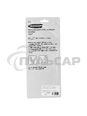 Набор ключей имбусовых GROSS HEX, 1,5–10 мм, S2, 9 шт., удлиненные с шаром, сатинированные Gross 16403