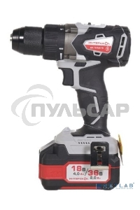 Бесщеточная аккум. дрель-шуруп. ИНТЕРСКОЛ ДА-13/36В 70 Li-ion АПИ [814.2.2.70] кейс, 2 аккум. 2,0А·ч, ЗУ