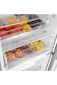 Холодильник Maunfeld MFF185NFS серый двухкамерный инвертор 240/100л морозилка снизу, No Frost