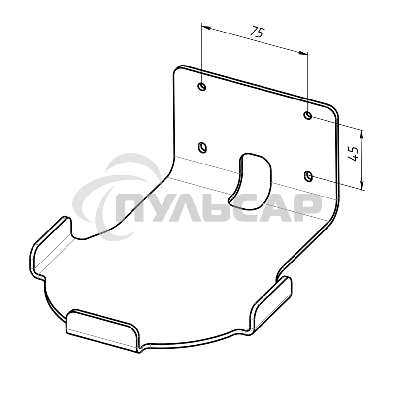 Кронштейн для Xbox Series X, настенный, черный Rexant