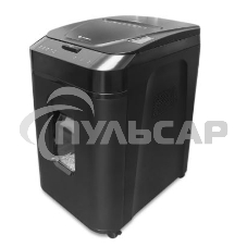 Шредер ГЕЛЕОС АП40-4, DIN P-4 (4 ур-нь секр.), фрагмент 3,9х12мм, АВТОПОДАЧА 170 лист (70г/м2), пл.карты/скрепки/скобы, 37 литров