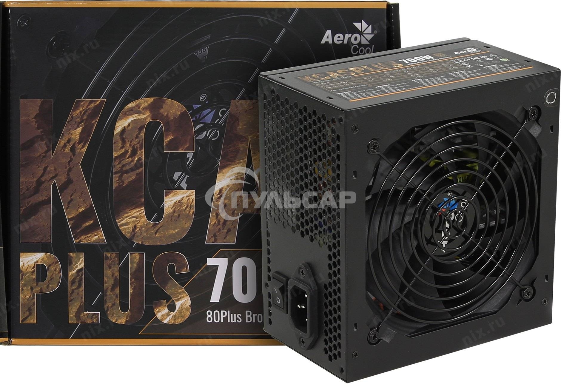 Блок питания Aerocool / Formula AC KCAS PLUS 700, 700Вт, 80 PLUS Bronze, 120мм черный (аналог Aerocool KCAS PLUS 700W)