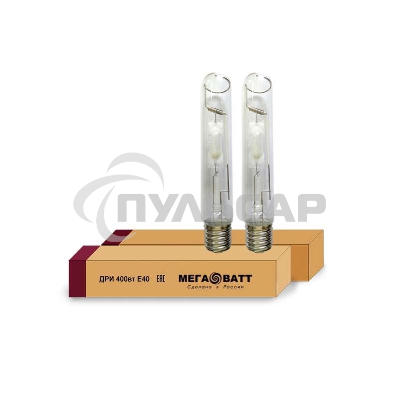 Лампа газоразрядная дуговая ртутная ДРИ 400/4000К E40 (25) МЕГАВАТТ 02973