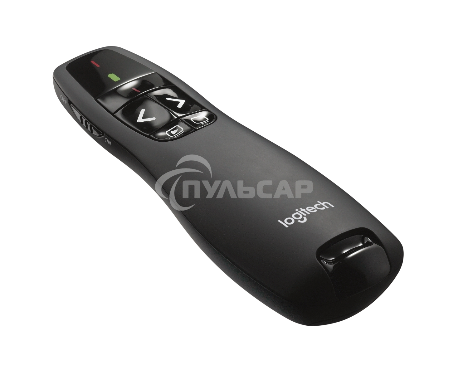 Презентер беспроводной Logitech R400 черный, радиоканал, USB, кнопки - 5