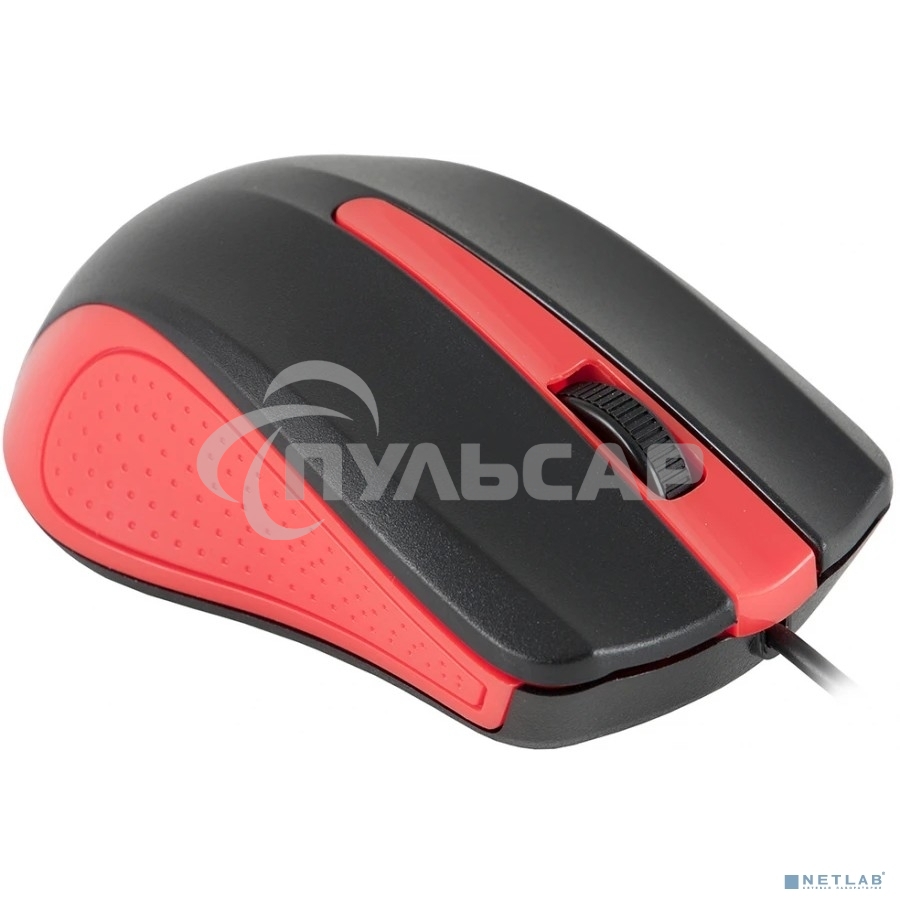Мышь проводная Acer OMW012 черный/красный, 1200 dpi, USB, кнопки - 3