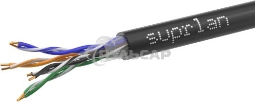 Кабель витая пара U/UTP кат.5E 4х2х24AWG solid Cu PE Out. Premium 305м (м) SUPRLAN 01-0311-2
