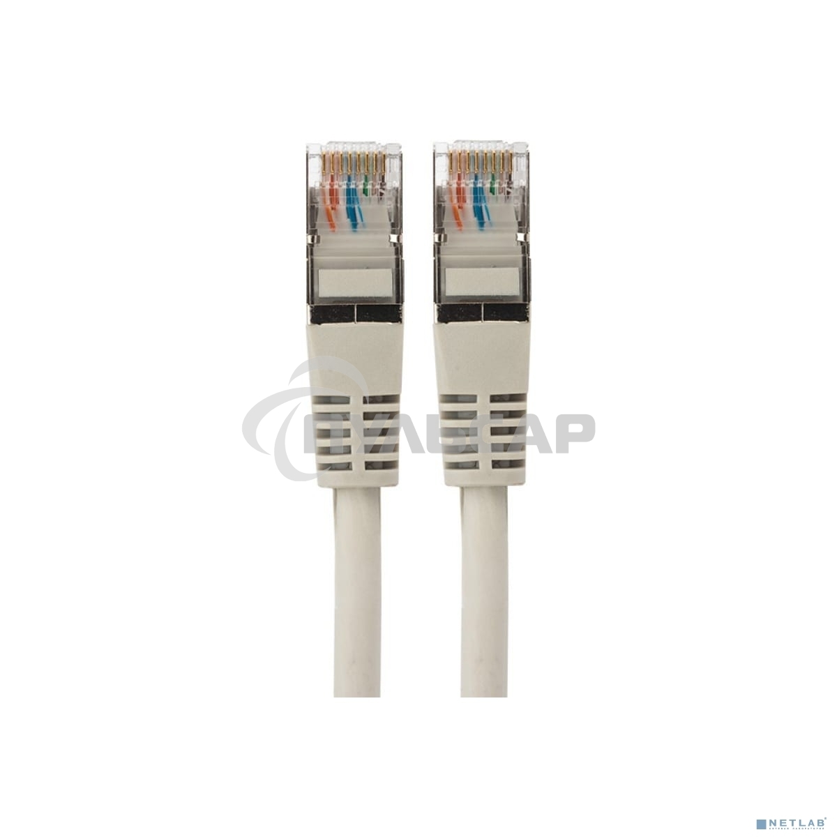 Пaтч-корд F/UTP, Rexant категория 5e, RJ45-RJ45, экранированный, 24AWG, LSZH, серый, 2м