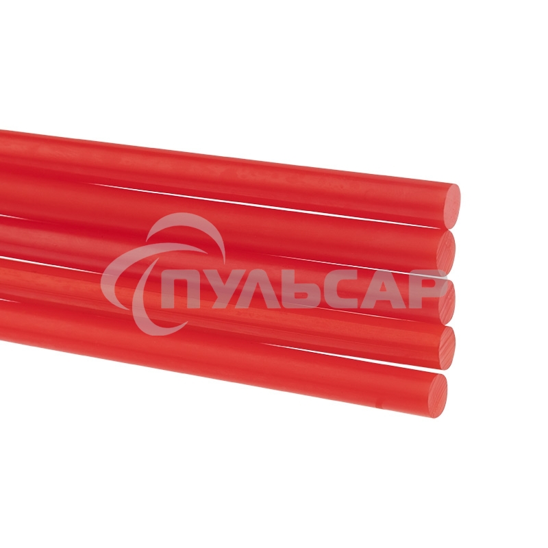 Клеевые стержни Rexant, Ø7 мм, 100 мм, красные, 6 шт., блистер