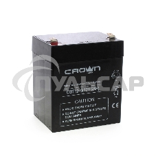 Батарея CROWN СВТ-12-5 (12V 5Ah) F2 срок службы 6 лет