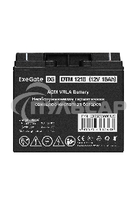 Батарея ExeGate DTM 1218 (12V 18Ah, клеммы F3 (болт М5 с гайкой))