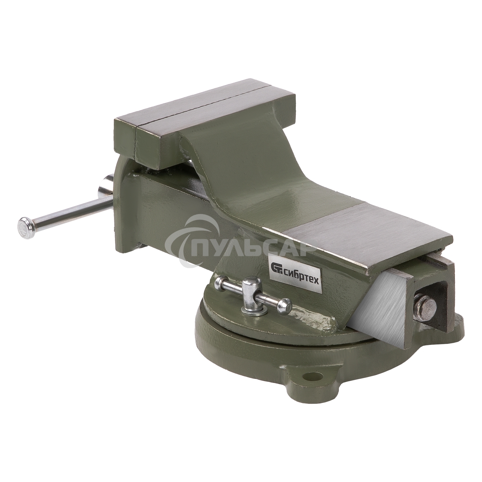 Тиски слесарные Сибртех 100 мм, стальные, поворотные