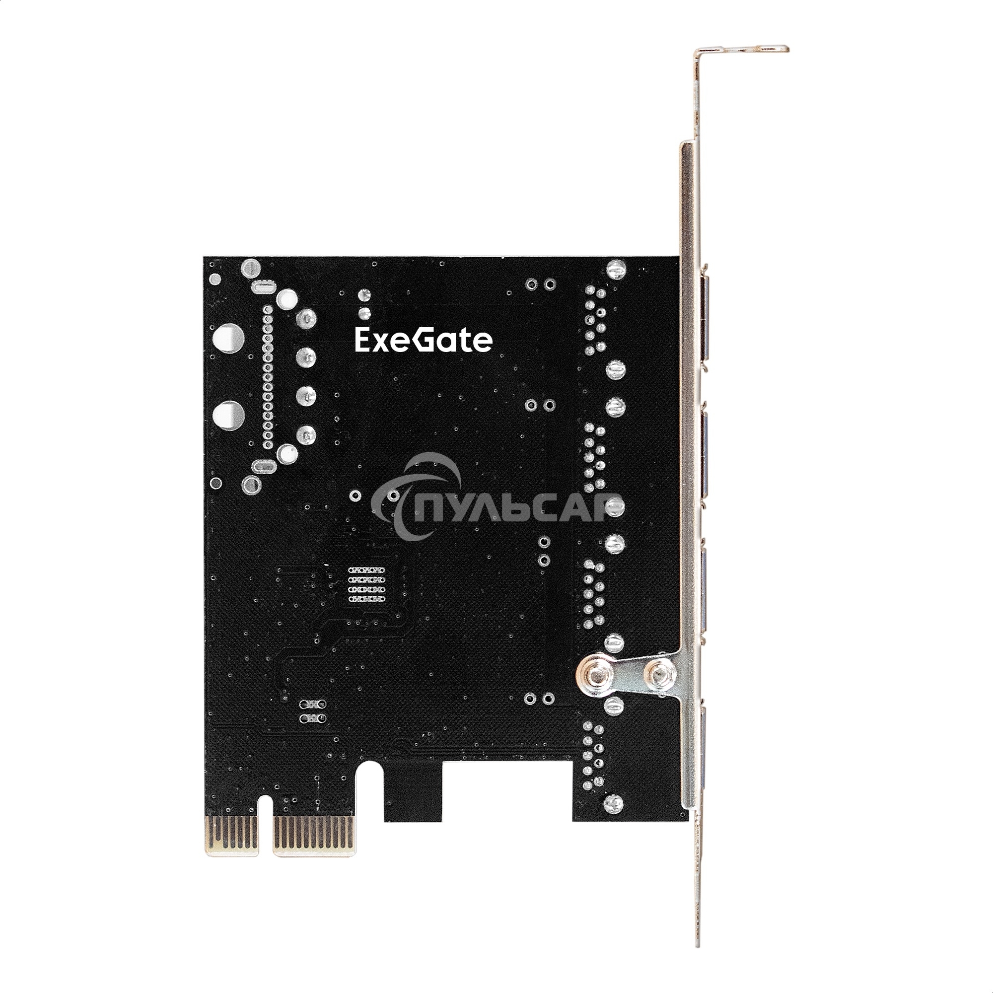 Контроллер ExeGate EXE-314 v2.0 (PCI-E x1 v2.0, 4*USB 3.0 ext., разъем доп.питания Molex, VIA Labs Chipset VL805)