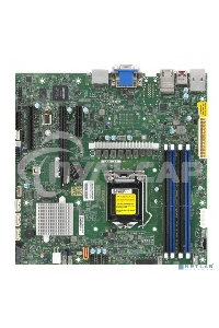 Материнская плата SuperMicro MBD-X12SCZ-F-O, LGA1200, Intel W480E, 4xDDR4, 4xSATA, 1xM.2, 1xPCIe x16, 2xPCIe x4, 1xPCIe x1, 2xRJ45, 1xDVI-D, 2xDP, 1xVGA, 1xCOM, 1xDOM, TPM 2.0, 6xUSB 2.0 (внутренние), 1xM.2 (E-Key для Wi-Fi), mATX (OEM)