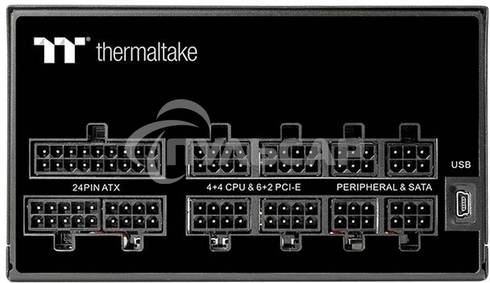 Блок питания Thermaltake Toughpower iRGb PLUS 750W RTL (PS-TPI-0750F3FDGE-1), 750Вт, 80 PLUS Gold, 140мм, модульный, черный