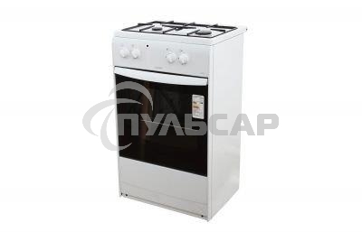 Плита комбинированная Darina S KM 521 300 W белый/черный, конфорок 2 шт, духовка 45 л, 50 см x 85 см x 45 см