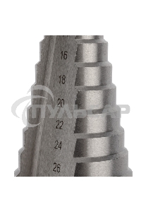 Сверло по металлу ступенчатое 4,0-32,0 мм Kranz