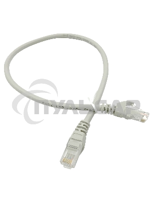 Патч-корд Buro Basic UTP 4 пары cat6 CCA molded 0.5м серый RJ-45 (m)-RJ-45 (m)