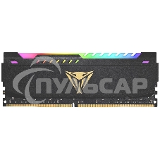 Оперативная память Patriot Viper Steel, DDR4, 16Gb (2x8Gb), 3600MHz, CL20, DIMM, с радиатором, RGB, черный