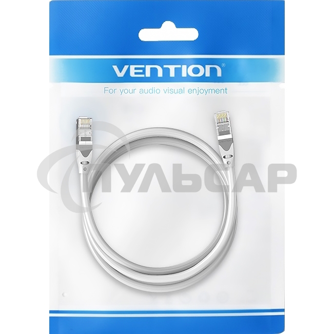 Патч-корд Vention прямой SFTP cat.6A, RJ45 - 0,5м. Серый