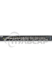 Коммутатор Zyxel XS3800-28 L2+ switch, 4xRJ-45: 1 / 2.5 / 5 / 10G, 8xCombo (SFP: 1 / 10G, RJ-45: 1 / 2.5 / 5 / 10G), 16xSFP +