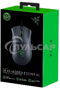 Мышь проводная Razer DeathAdder Essential черный, 6400 dpi, USB, кнопки - 5