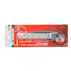 Нож Matrix, 18 мм выдвижное лезвие металлическая направляющая эргоном. двухкомпонентная рукоятка